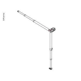 Levá napínací tyč a opěrná patka F35 250cm (centimetry) 2013