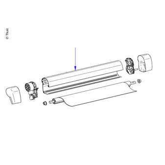 Pouzdro markýzy (tělo kazety) pro Thule Omnistor 5102 – černé (RAL 9011)