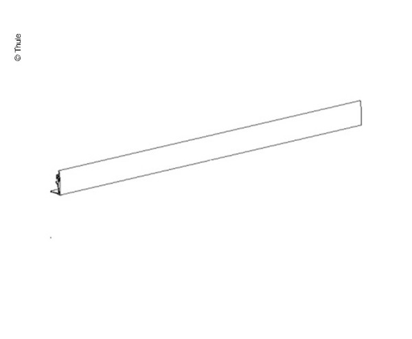 Lišta čelní výsuvná Thule Omnistor 4200 / 4900 pro markýzu délky 260 cm (přední profil, náhradní díl, antracitová)