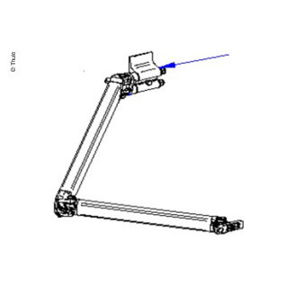 Rameno pružinové pravé Thule Omnistor 4900 (3,0 / 3,5 m, elox)