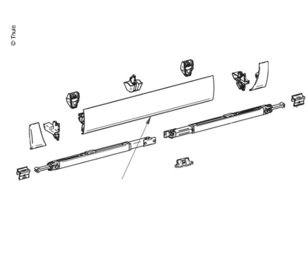 Čelní profil markýzy Thule Omnistor 5003 (délka 4 m)