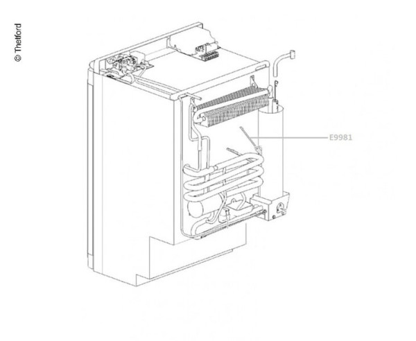 Náhradní topné těleso Refrigerator Heater 230 V / 157 W Thetford