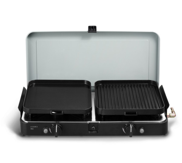 Vařič a stolní gril CADAC 2-Cook 3 Pro Deluxe (30 mbar, 2 hořáky, 4,4 kW)