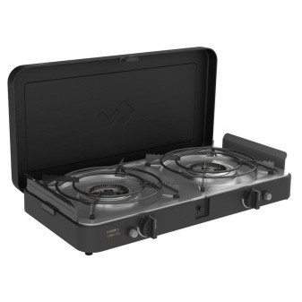 Vařič a gril plynový dvoutořákový Cadac 2-Cook 3 Turbo Deluxe FSD (30 mbar) – se zapalovací pojistkou