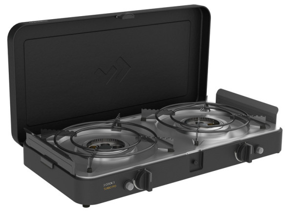 Vařič a gril plynový dvoutořákový Cadac 2-Cook 3 Turbo Deluxe FSD (30 mbar) – se zapalovací pojistkou