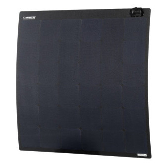 Flexibilní solární panel 135W, 855x800x3 mm, čtvercový, černý, 6m kabel