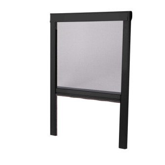Moskytiéra do okna koupelny Adria Twin Supreme / Plus (430 × 645 mm, černá)