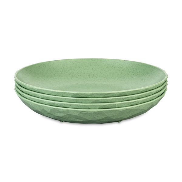Koziol talíř hluboký CLUB 22cm (centimetry), listová zelená, sada 4 ks