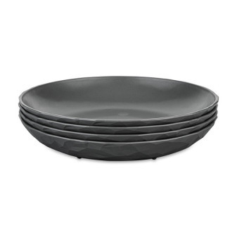Koziol talíř hluboký CLUB 22cm (centimetry), popelavě šedý, sada 4 ks