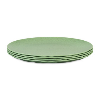 Koziol talíř plochý CLUB 26cm (centimetry), listová zelená, sada 4 ks