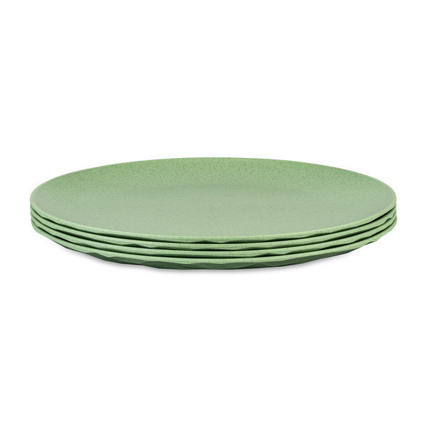 Koziol talíř plochý CLUB 26cm (centimetry), listová zelená, sada 4 ks