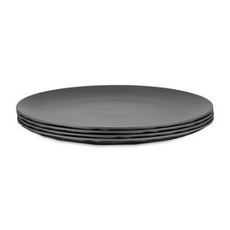 Koziol talíř plochý CLUB 26cm (centimetry), popelavě šedý, sada 4 ks