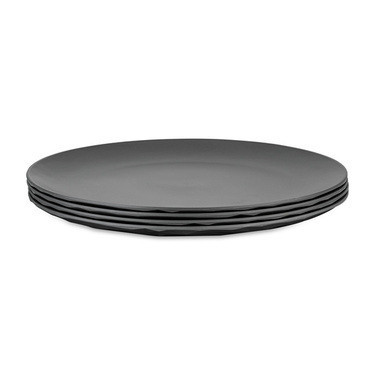 Koziol talíř plochý CLUB 26cm (centimetry), popelavě šedý, sada 4 ks