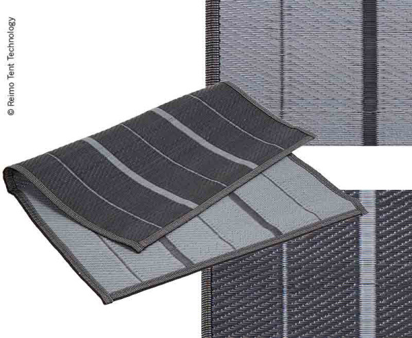 Markýzový koberec VILLA GREY 3x3,9m, PP, včetně přepravní tašky