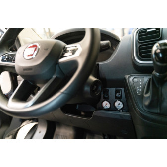 Vzduchové odpružení pomocné zadní nápravy pro Fiat Ducato (od r. v. 2006, 2okruhový Komfort-Set s kompresorem)