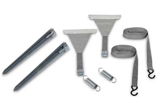 Sada popruhů kotevních pro bouřkové zajištění markýzy hmotnost 1 kg Reimo Tent Technology