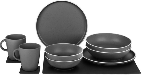 Sada nádobí magnetická Brunner Dolomit Magnetic Grey (pro 2 osoby, 10 dílů)