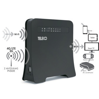 4G/LTE Wi-Fi router s funkcí opakovače Teleco WLT24EX2 (12 V)