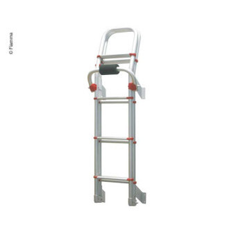 Žebřík pro alkovny a palandy skládací hliníkový (8 stupňů, délka 248 cm)