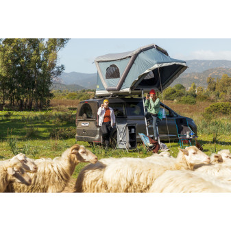 Střešní stan GentleTent 220 × 140 cm – nafukovací konstrukce, pro 2–3 osoby