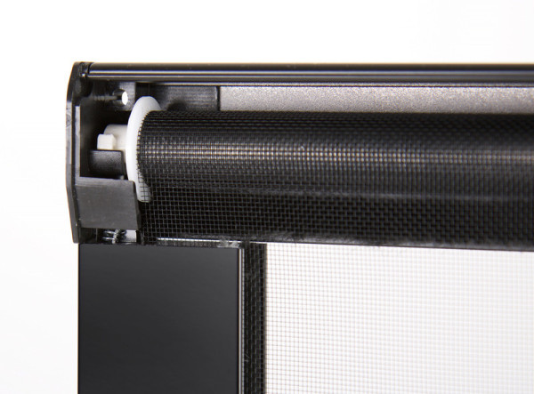 Zatemnění a ochrana proti hmyzu UniFrame 900x450, hliníkový rám, černá