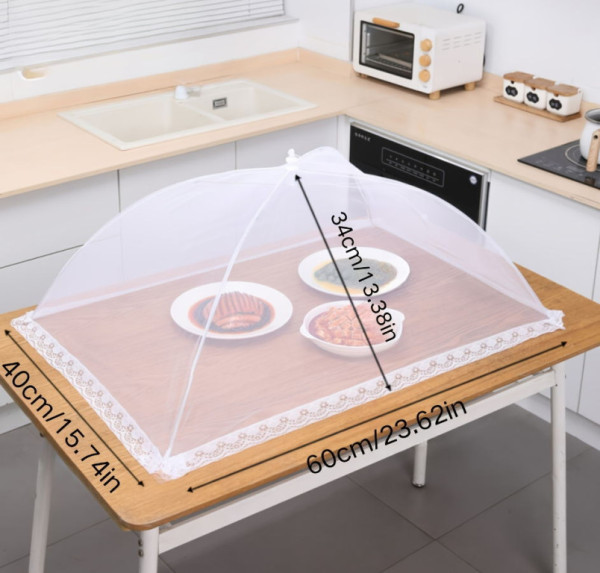 Kryt síťový na jídlo na stůl 60cm x 40cm