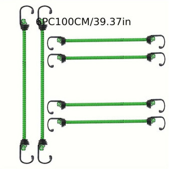 Pavouci napínací s háčky,100cm, 6ks, zelená