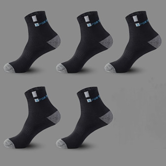 Ponožky pánské, sportovní, bavlněné, černé