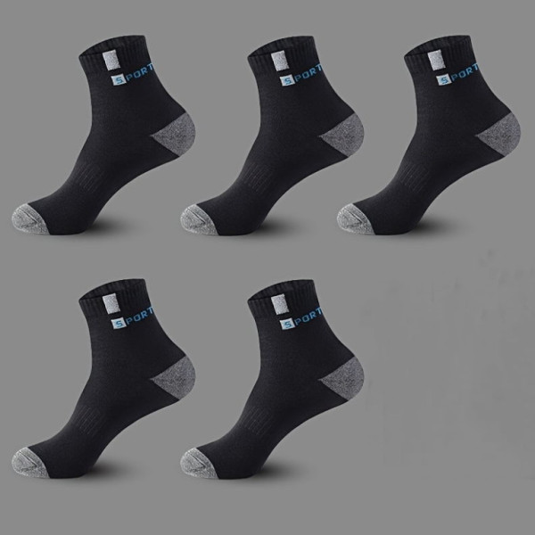Ponožky pánské, sportovní, bavlněné, černé