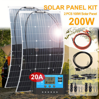 Sada solárních panelů, skládací, 200W