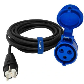 Redukce/ prodloužení zástrčka E/SCHUKO na CEE zásuvku kamper 1.5mm2 2m, H07RN-F 3g 1.5 CEE 213-6 napájecí kabel karavan