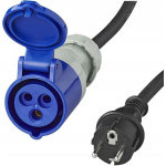 Adaptér kabelový, zástrčka E,SCHUKO/CEE přímá1,5m 3x2.5mm2 373527DE