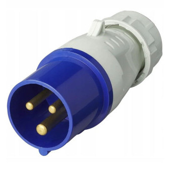 Zástrčka CEE na kabel přímá 16A 373500 IP44