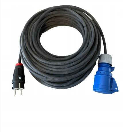 Kabel prodlužovací pro karavany 20m zástrčka E,SCHUKO/CEE zásuvka pryž 3x1.5mm2 IP44