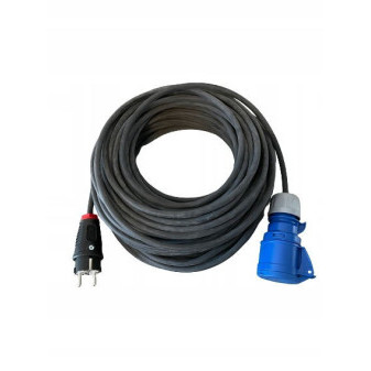 Kabel prodlužovací pro karavany 40m zástrčka E,SCHUKO/CEE zásuvka pryž 3x1.5mm2 IP44/54