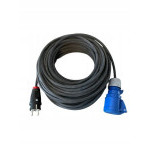 Kabel prodlužovací pro karavany 40m zástrčka E,SCHUKO/CEE zásuvka pryž 3x1.5mm2 IP44/54