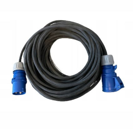 Kabel prodlužovací CEE/CEE pro karavany 20m zástrčka CEE/zásuvka CEE pryž 3x1.5mm2 IP44/54