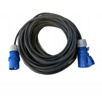 Kabel prodlužovací pro karavany 50m CEE/CEE zástrčkaCEE/zásuvkaCEE pryž 3x1.5mm2 IP44/54
