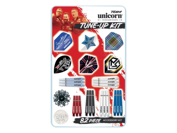 Příslušenství Unicorn k šipkám Turne-Up Kit, 82dílná sada