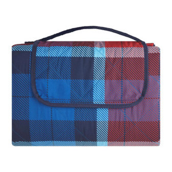 Deka pikniková 200x200 cm, červená/modrá