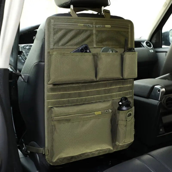 Organizér na zadní sedadla pro SUV  a kamiony, zelený