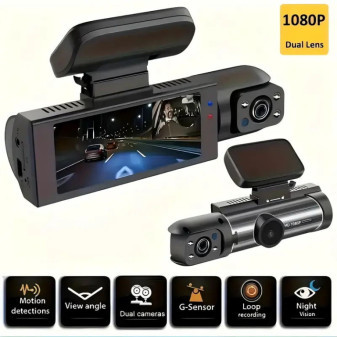 Kamera duální do auta s 8.03cm IPS displejem
