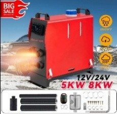 Topidlo naftové přenosné  s LCD displeyem, All in One 12/24V 8/5KW, 37x16x37 cm