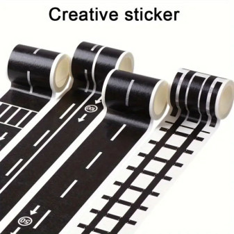 Role kreativních dopravních samolepek, 4ks