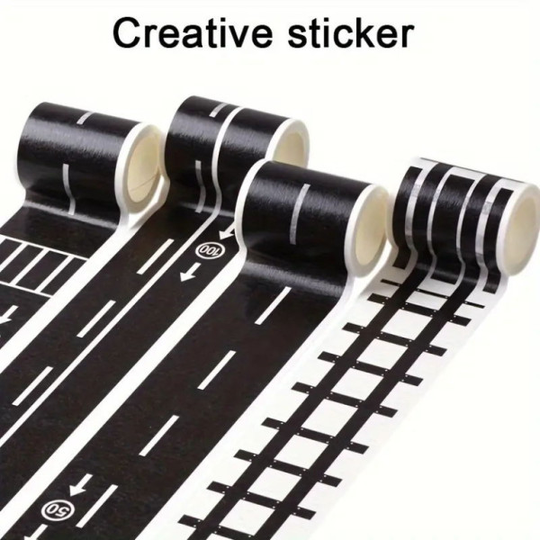 Role kreativních dopravních samolepek, 4ks