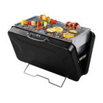 Gril na dřevěné úhlí kufříkový GRILLMEISTER