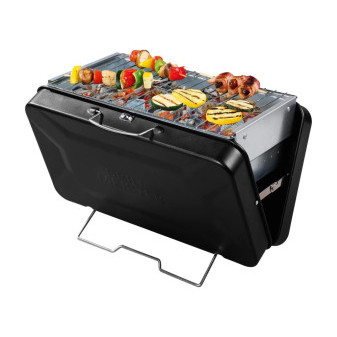 Gril na dřevěné úhlí kufříkový GRILLMEISTER