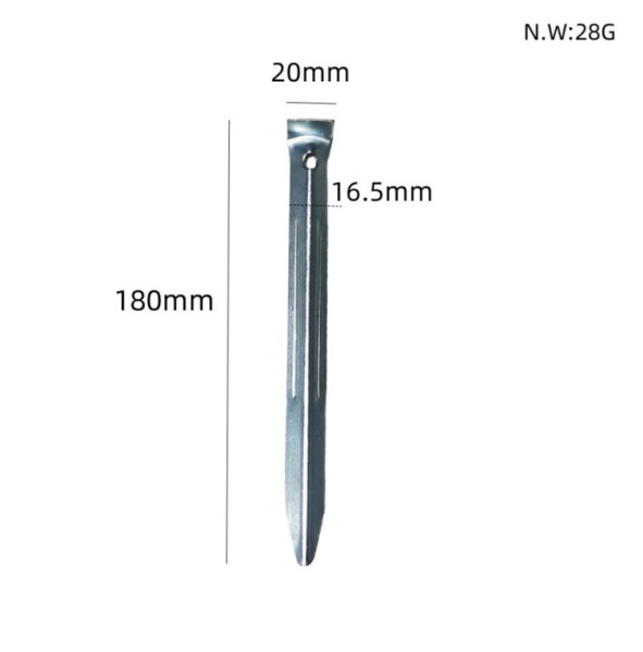 Kolík s bílou plastovou hlavičkou, 18cm, 0.8/1/1.2mm