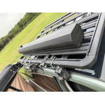 Střešní sprcha na auto – hliníková nádrž na vodu, černá, 36l