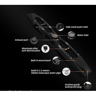 Nádrž na vodu na nádstavby vozů a expediční auta, 26l, 160*28*15cm